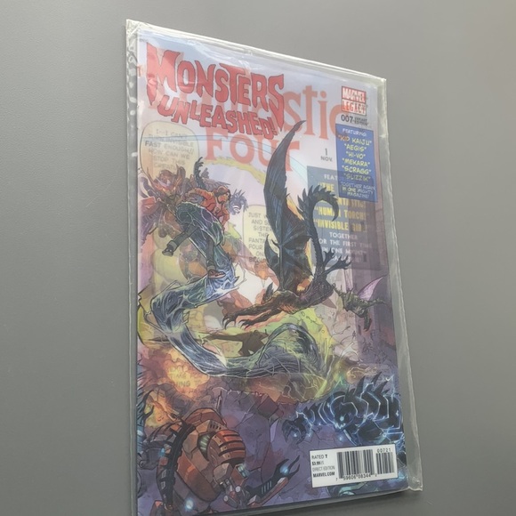 (C19) Monsters Unleashed #7 Fantastic Four Lenticular Cover Marvel 2017 Comic - Picture 2 of 7